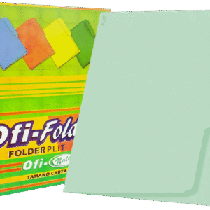 Folders Verde Pastel 8.5" x11", 100 pcs - Ofi-Nota