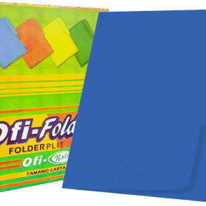 Folders Azul 8.5" x11", 100 pcs - Ofi-Nota
