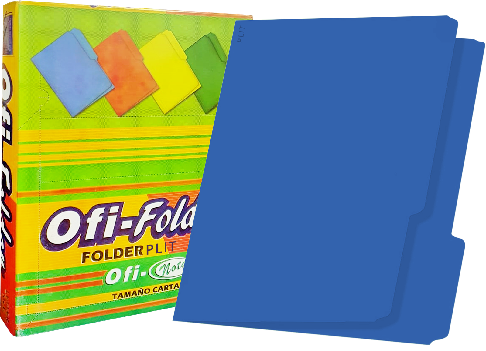 Folders Azul 8.5" x11", 100 pcs - Ofi-Nota