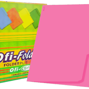 Folders Rosado Fucsia 8.5" x11", 100 pcs - Ofi-Nota