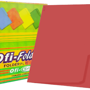 Folders Rojo 8.5" x11", 100 pcs - Ofi-Nota